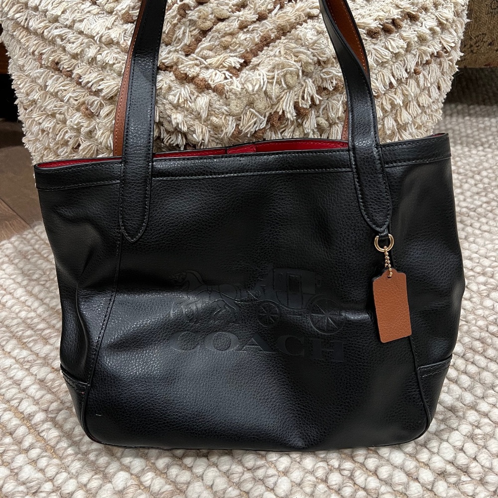Coach Black LOGO embossed
